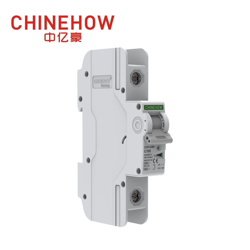 Миниатюрный автоматический выключатель белого цвета серии CVP-CHB1 1P