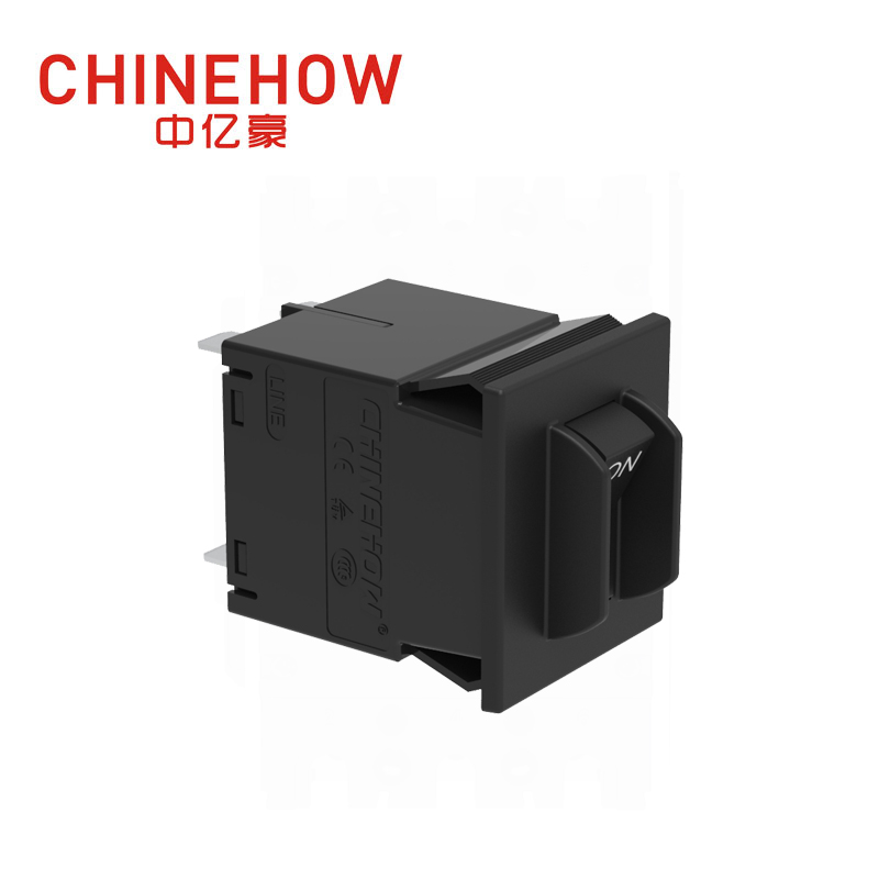 CVP-SM Угловой кулисный гидравлический магнитный автоматический выключатель с защитным приводом и вкладкой (QC250) 2P, черный