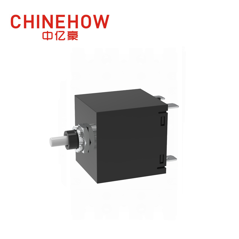 CVP-SM Гидравлический магнитный автоматический выключатель Нажмите для сброса привода с вкладкой (QC250) 2P, черный