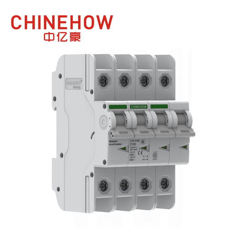 Миниатюрный автоматический выключатель белого цвета серии CVP-CHB1 4P