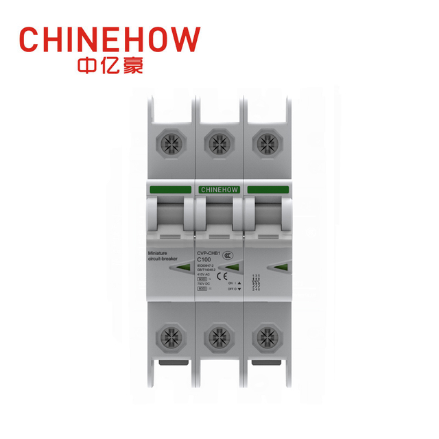 Миниатюрный автоматический выключатель белого цвета серии CVP-CHB1 3P