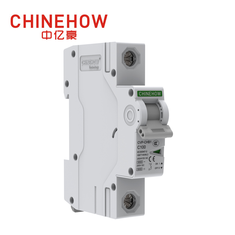 Миниатюрный автоматический выключатель IEC 1P серии CVP-CHB1 белого цвета