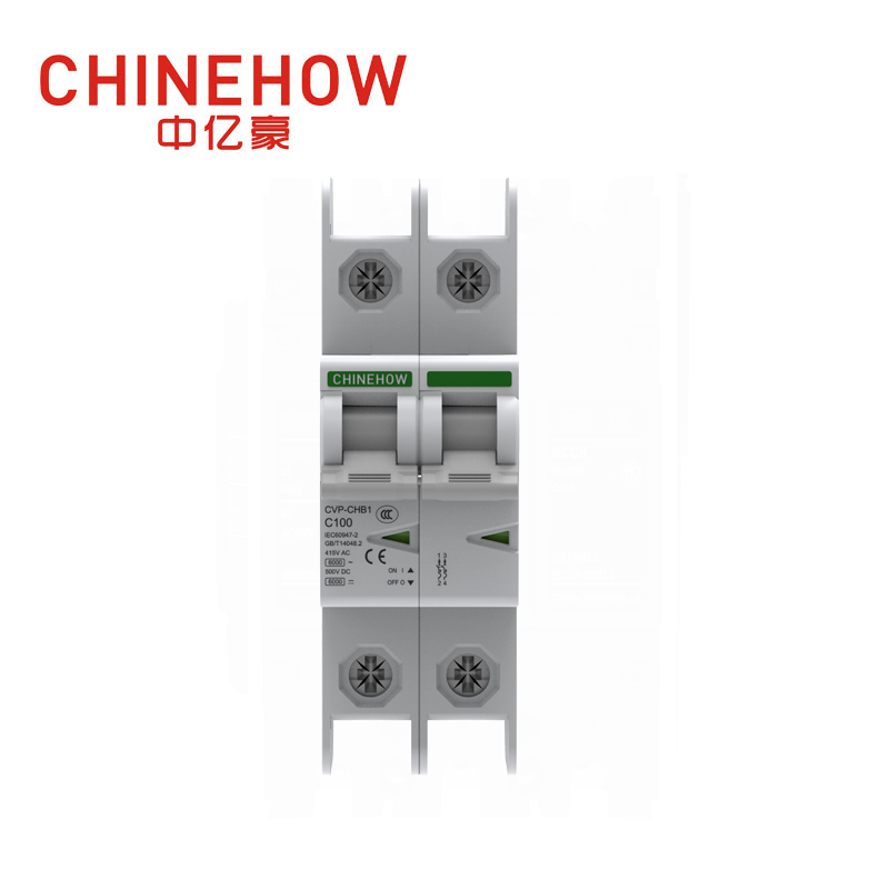 Миниатюрный автоматический выключатель белого цвета серии CVP-CHB1 2P